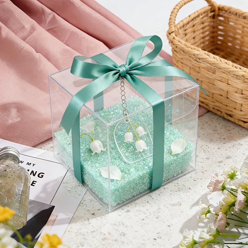 Transparent Packaging Boxes for Jewelry Gift, 5.08cm